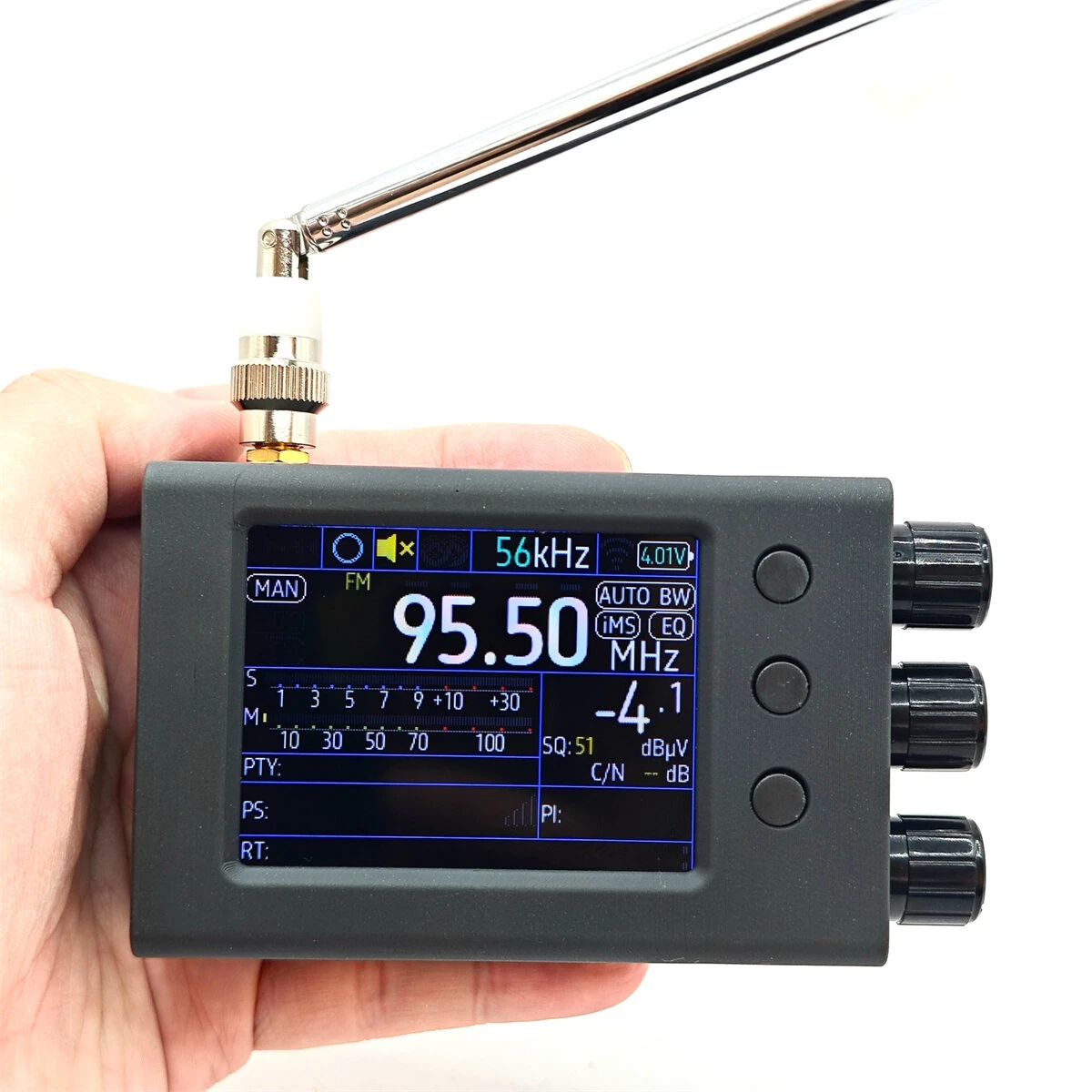 TEF6686 64-108MHZ Portable Full Band Radio Receiver AM/FM/SW/MW/LW/RDS with 2.8 inch Screen — view 3