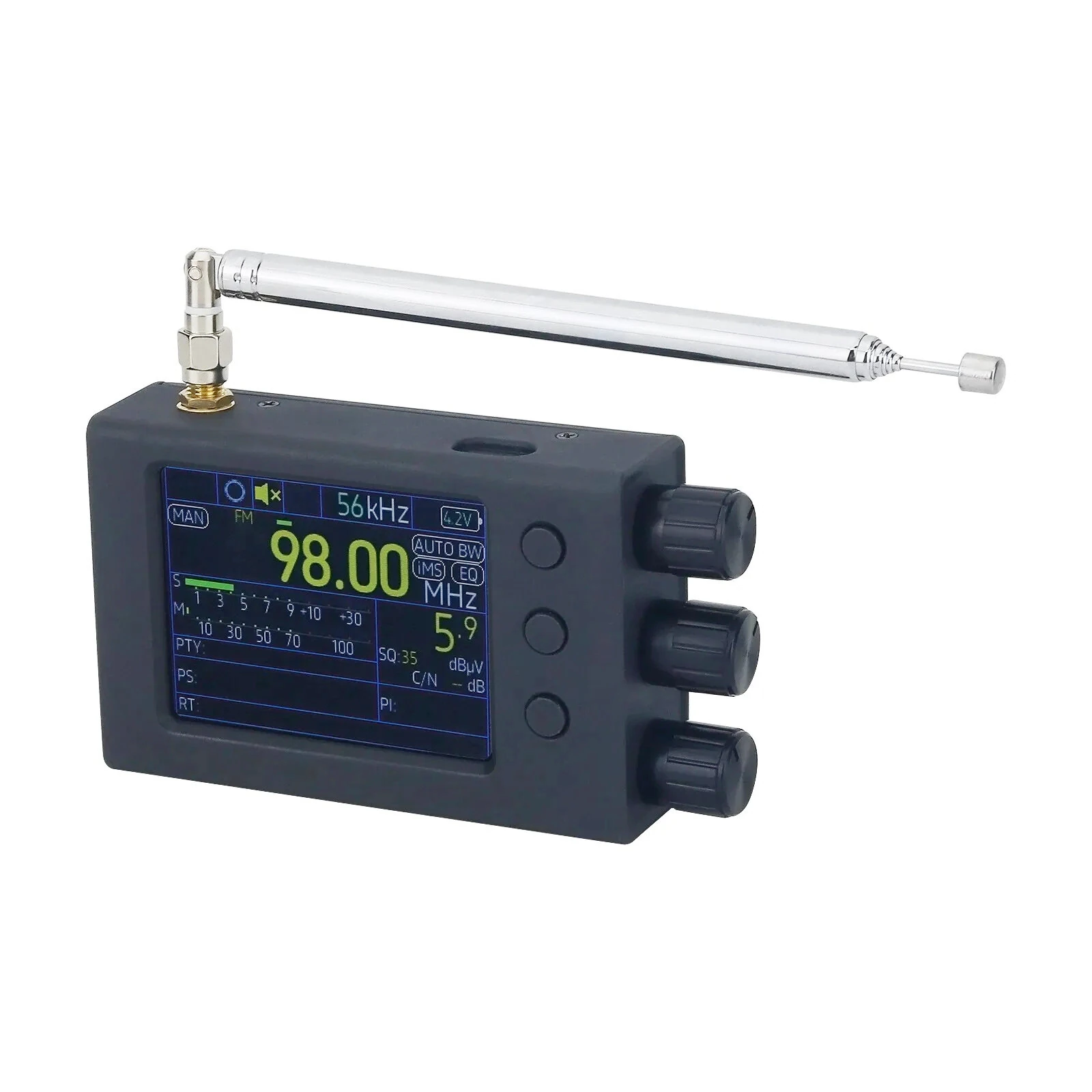 TEF6686 64-108MHZ Portable Full Band Radio Receiver AM/FM/SW/MW/LW/RDS with 2.8 inch Screen — view 6