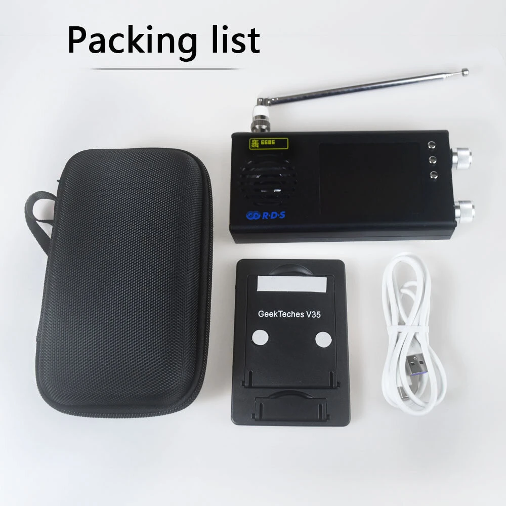 TEF6686 Hong 6686 Full Band Radio 3.2 Inch Screen 5000mAh Battery Aluminum Alloy USB Control LW MW SW FM Stereo — view 7