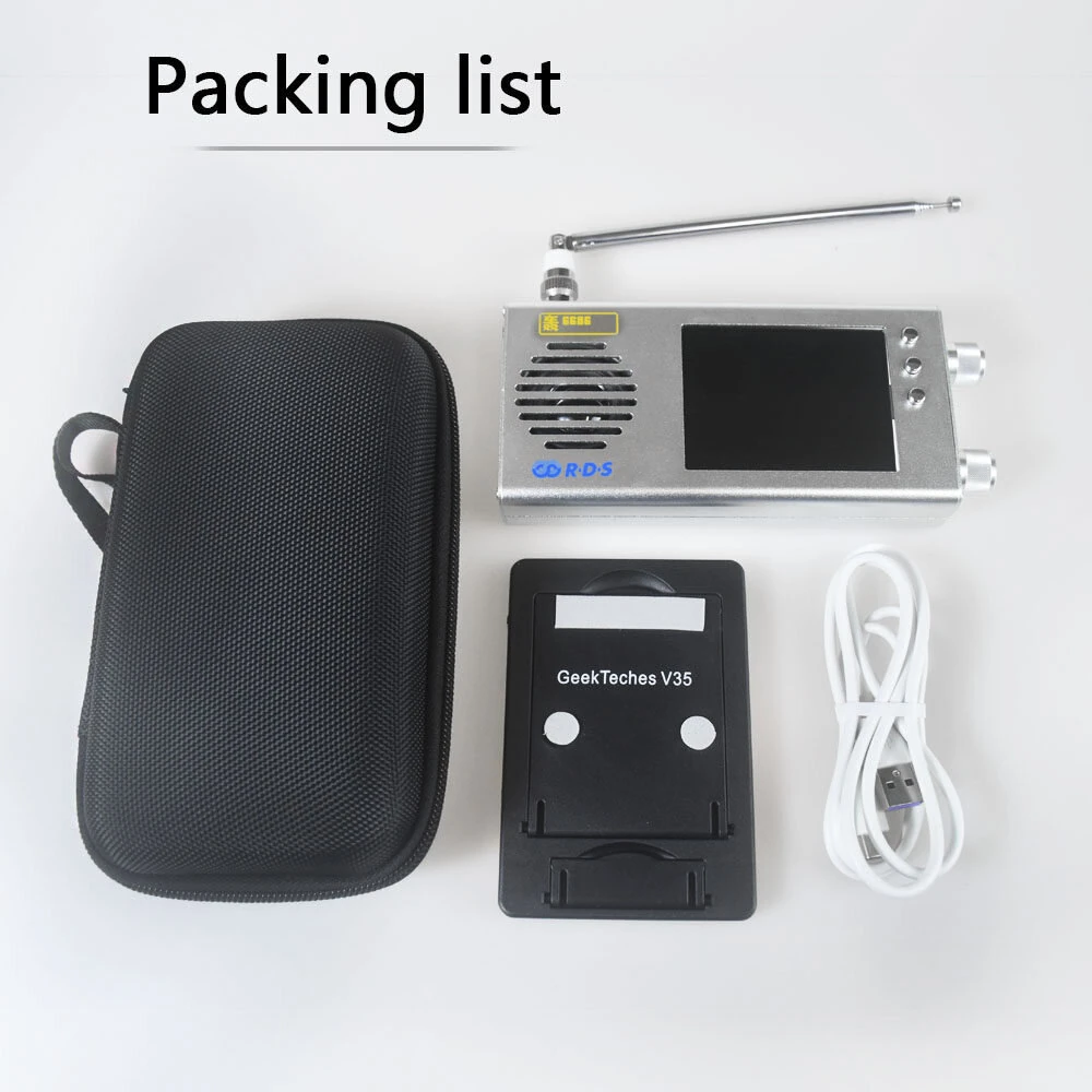 TEF6686 Hong 6686 Full Band Radio 3.2 Inch Screen 5000mAh Battery Aluminum Alloy USB Control LW MW SW FM Stereo — view 8