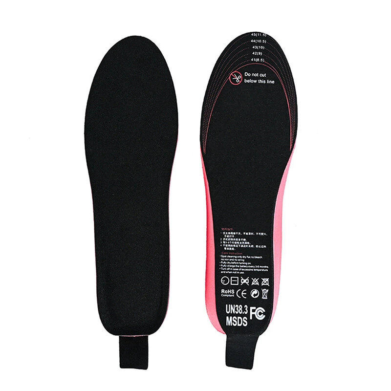TENGOO 1 Pair EVA Unisex Electric Heated Insoles Wireless Remote Control Thermal Rechargeable Smart Heating Warm Pad for Winter Sports — view 8
