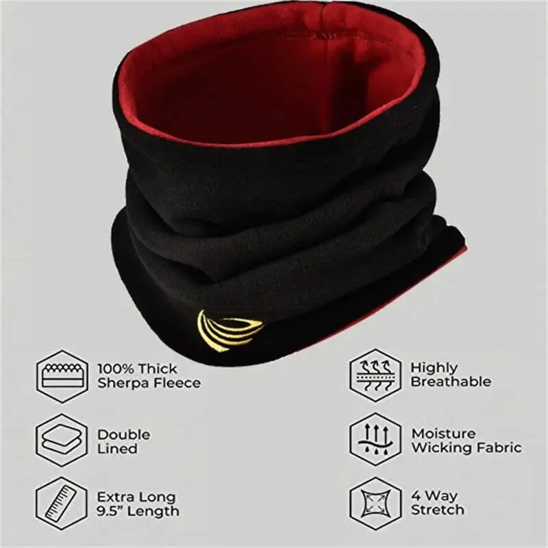 TENGOO 1pc Winter Neck Gaiter Hat For Men And Women Camping Fleece Neck Gaiter Ski Tube Scarf Snowboard Half Face Mask Face Cover Men Women Outdoor Cold Proof Neck Winter — view 6