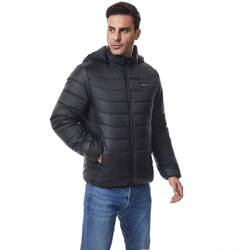 TENGOO 4 Control 27 Zone Smart Heating Cotton Jacket DC-USB Dual Interface Men's Warm Winter Coat Comfortable Heated Clothing(No Battery) — view 6