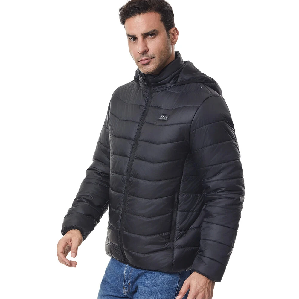 TENGOO 4 Control 27 Zone Smart Heating Cotton Jacket DC-USB Dual Interface Men's Warm Winter Coat Comfortable Heated Clothing(No Battery) — view 8