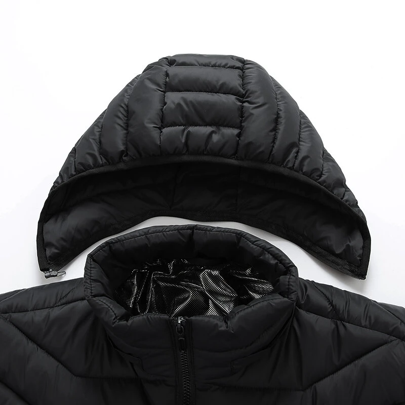 TENGOO 9 Zones Smart Electric Heated Jacket - 60s Fast Heating, USB Charging, Warm Outdoors Sports Thermal Coat Clothing Cotton Jacket — view 5