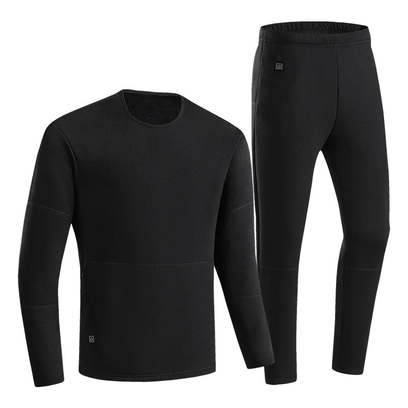 TENGOO HD-28 Unisex Electric Heated Top Pant Set, 28 Heating Areas, Full Body Thermal, USB Charging, Long Sleeves Trousers Suit for Winter Outdoors — view 7