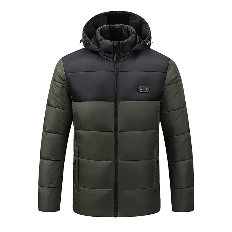 TENGOO HJ-15G Unisex Cotton-padded Heated Jacket - 15 Heating Areas, USB/DC Charging, Winter Electric Thermal Warm Jacket for Outdoor Hiking Camping — view 3