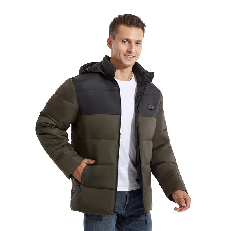 TENGOO HJ-15G Unisex Cotton-padded Heated Jacket - 15 Heating Areas, USB/DC Charging, Winter Electric Thermal Warm Jacket for Outdoor Hiking Camping — view 8