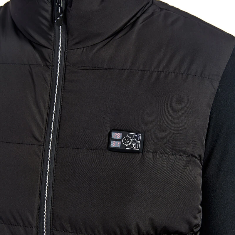 TENGOO HP-15 Uniex Heated Vest- 15 Areas Heating Temperature, with Digital Display, USB & DC Electric Thermal Clothing Winter Warm Vest Outdoor Sports Coat — view 6