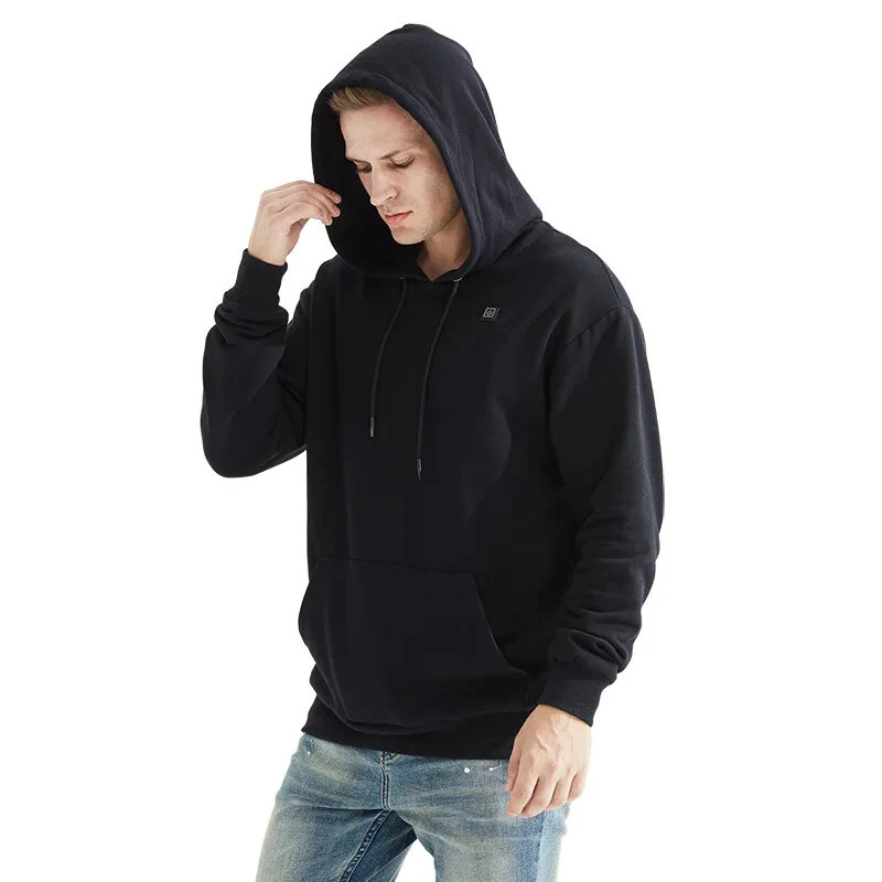 TENGOO HS05B Smart Heated Sweatshirt 5 Heating Areas Quick Heating USB Rechargeable Washable Safety Fashion Oversize Jacket for Winter Outdoors Keep Warm — view 6