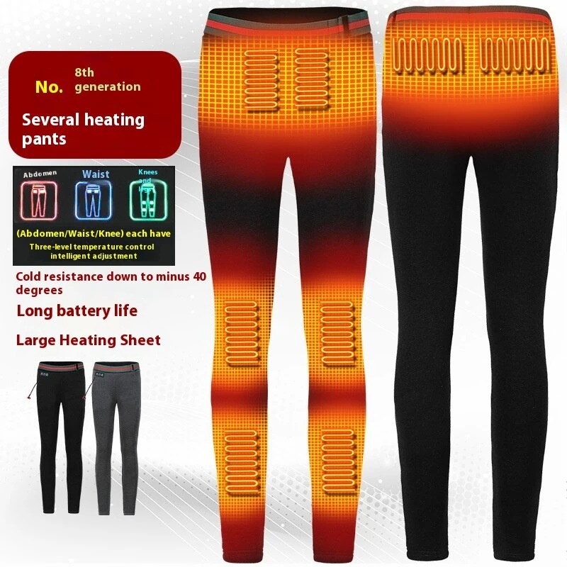 TENGOO HT-08A Women Electric Heated Trousers - 8 Heating Areas, 3 Temperature Control, Waterproof Winter Warm Thermal Leggings Pants for Outdoors — view 2