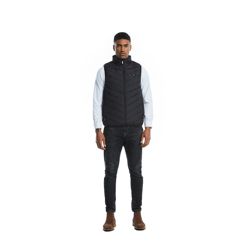 TENGOO HV-13 Electric Heated Vest - 13 Heating Areas Loose Fit for Unisex, USB Chargeable & Waterproof for Winter Outdoors — view 3