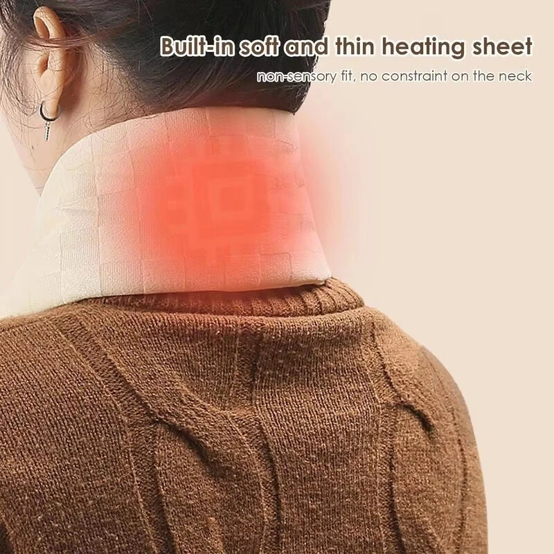 TENGOO Outdoor Warm Electric Heating Scarf Heating Pads 3 Gear Heating USB Heater Thermal Shawl Neck Brace Warm Bib For Women Men — view 4