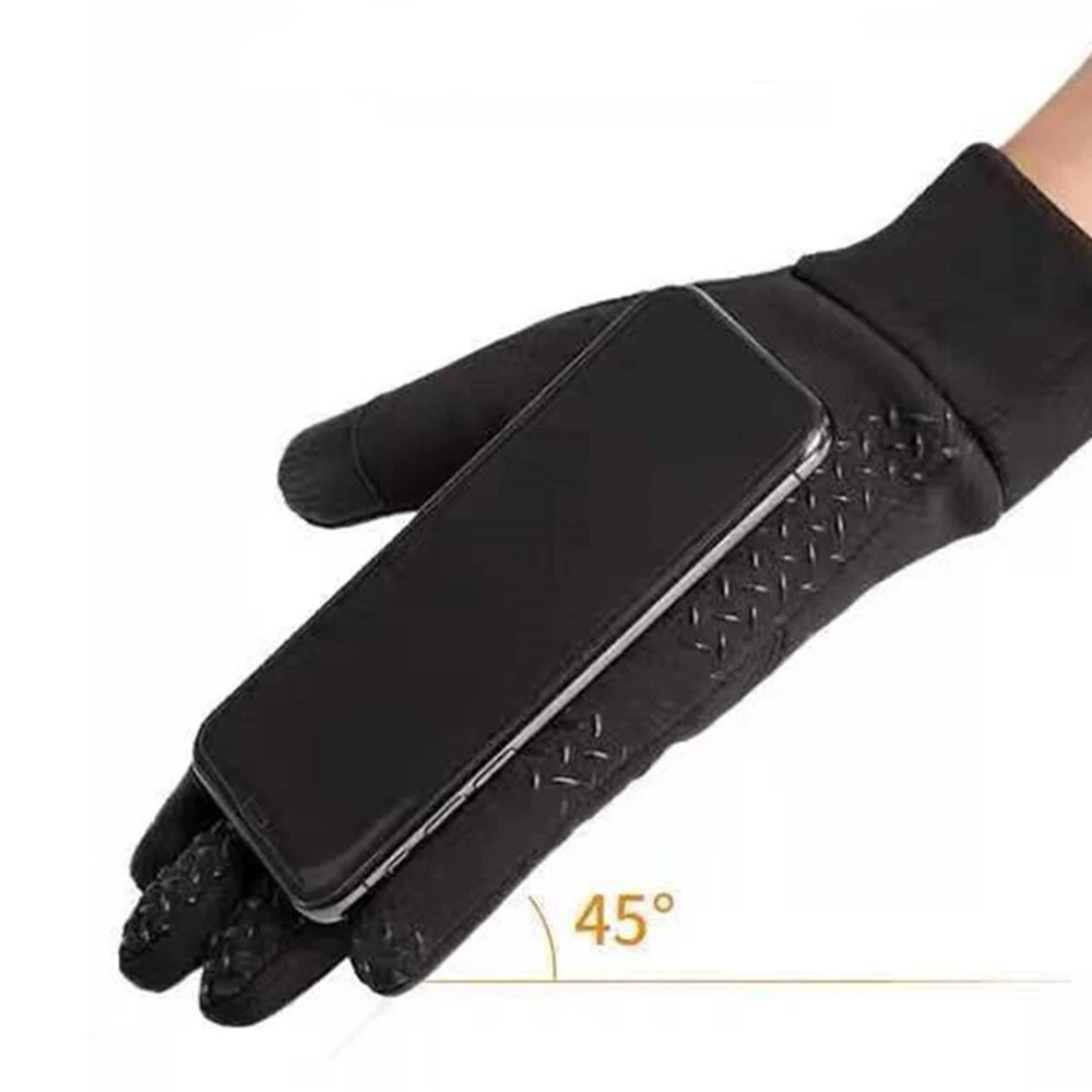 TENGOO Winter Outdoor Sports Cycling Gloves Windproof Waterproof Fleece Cold-Proof Ski Finger Touchscreen Non-Slip Motorcycle Gloves — view 4