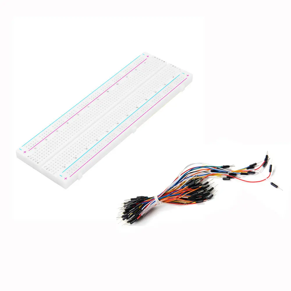 Test Develop DIY 830 Point Solderless PCB Breadboard For MB-102 MB102 with 65pcs — image 1