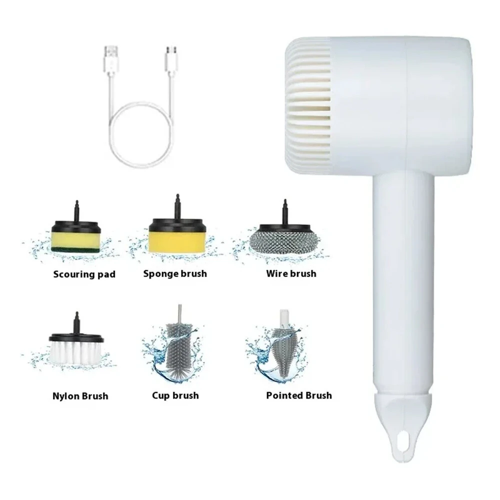 Tevorex 1200mAh Electric Cleaning Brush Household Toilet Cleaning Artifact Handheld Kitchen Wireless Convenient Dishwasher Home Supplies — Tevorex