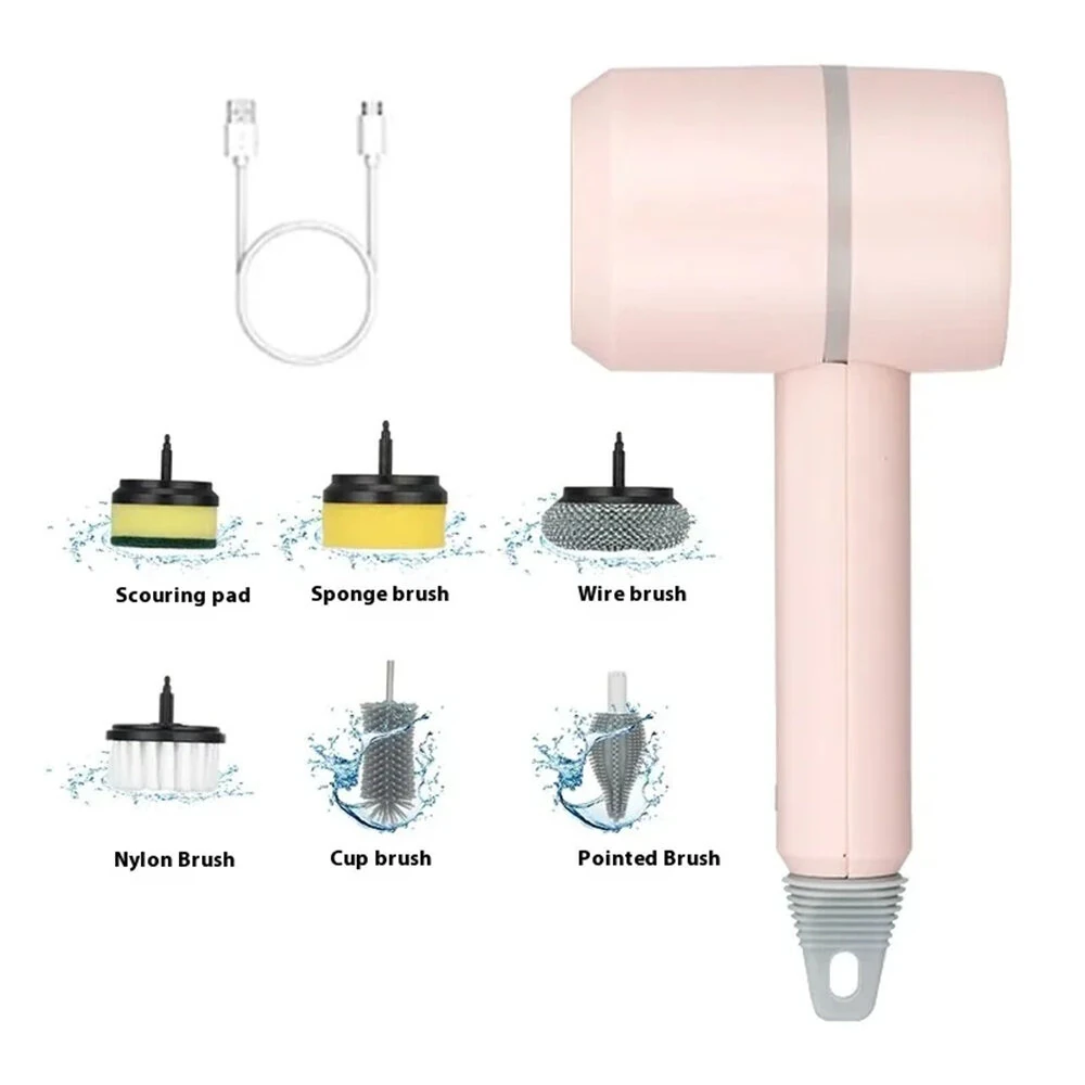 Tevorex 1200mAh Electric Cleaning Brush Household Toilet Cleaning Artifact Handheld Kitchen Wireless Convenient Dishwasher Home Supplies — view 4