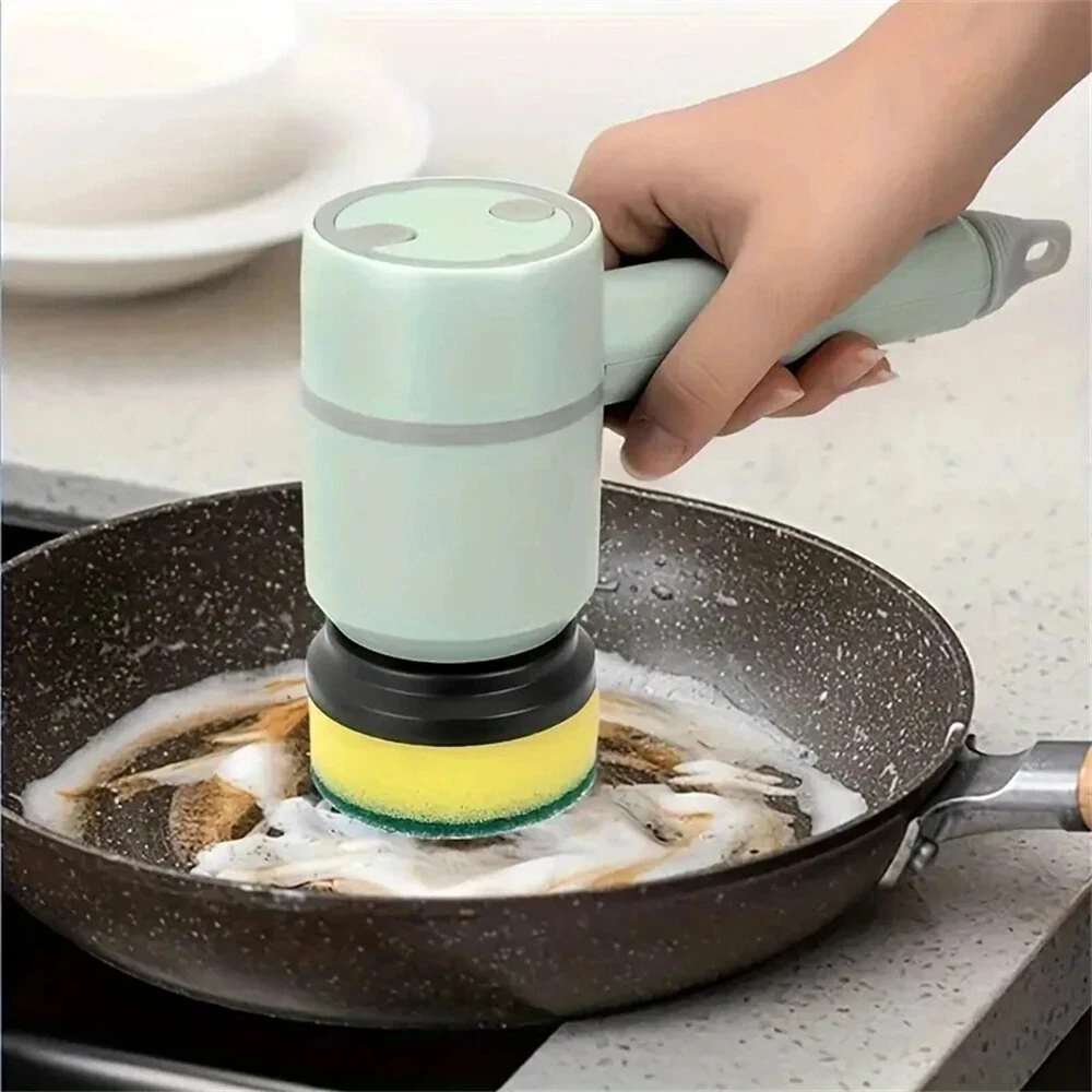 Tevorex 1200mAh Electric Cleaning Brush Household Toilet Cleaning Artifact Handheld Kitchen Wireless Convenient Dishwasher Home Supplies — view 6