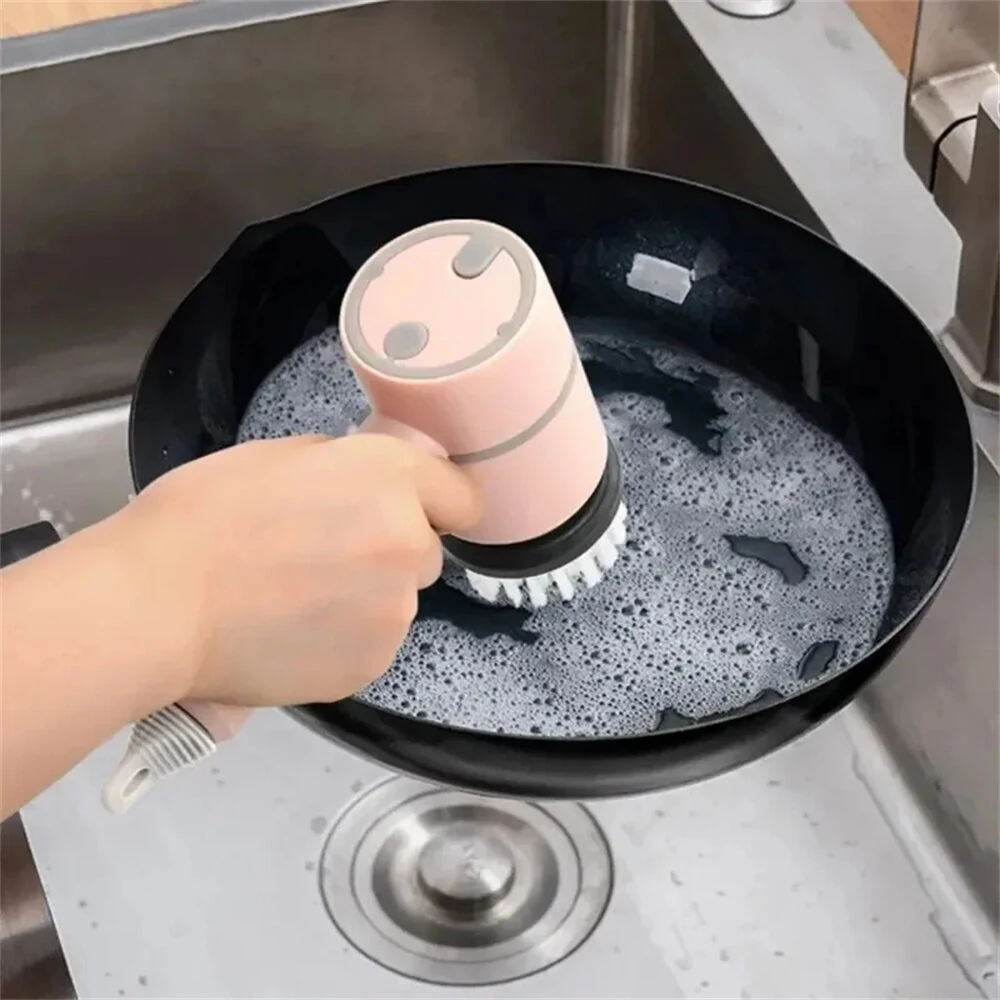 Tevorex 1200mAh Electric Cleaning Brush Household Toilet Cleaning Artifact Handheld Kitchen Wireless Convenient Dishwasher Home Supplies — view 7