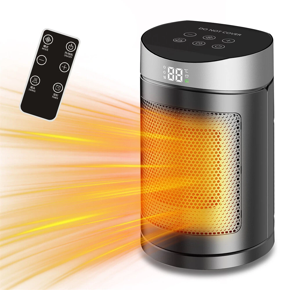 Tevorex 220V 1500W Smart Space Heater with Touch Screen & Remote Control, Automatic Temperature Control, Overheat & Tip-Over Protection for Home or Office — image 1
