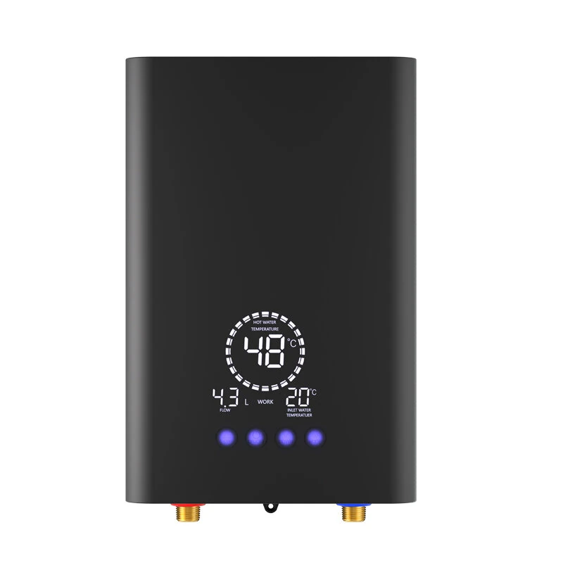 Tevorex 220V 8500W Touch Screen Instant Electric Water Heater AI Voice Control Constant Temperature Variable Frequency Shower Kitchen Fast Heating — image 1