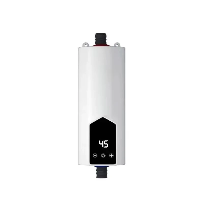 Tevorex 220V Instant Water Heater 5500W Fast Heating LED Touch Screen AI Temperature Control IPX4 Waterproof for Bathroom Kitchen