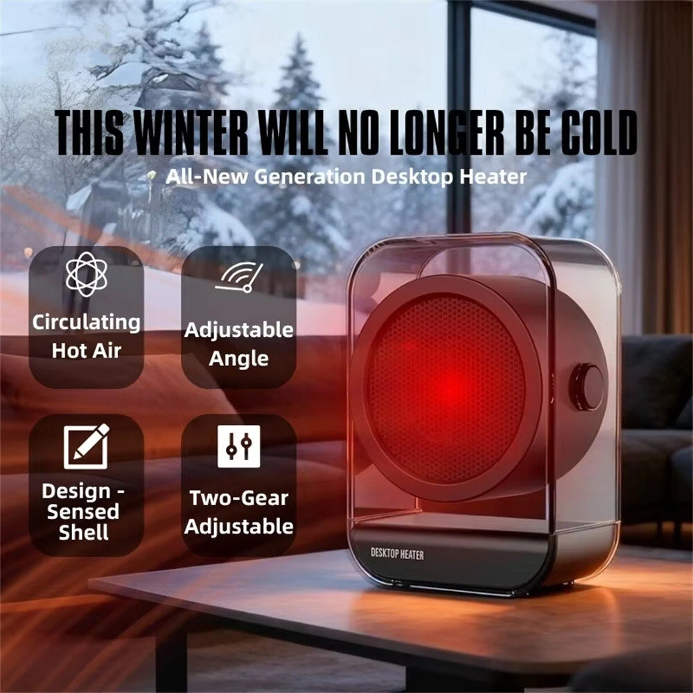 Tevorex 220V Portable Electric Heater Fast Heating Mini Space Heater with Overheat Protection for Home & Office — view 4