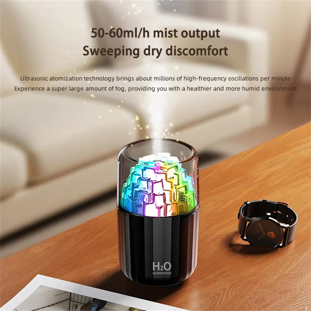 Tevorex 300ML Mini Air Humidifier USB Electric Aroma Diffuser Essential Oil Purifier Aromatherapy Mist Maker Lights For Car Home Bedroom — view 2