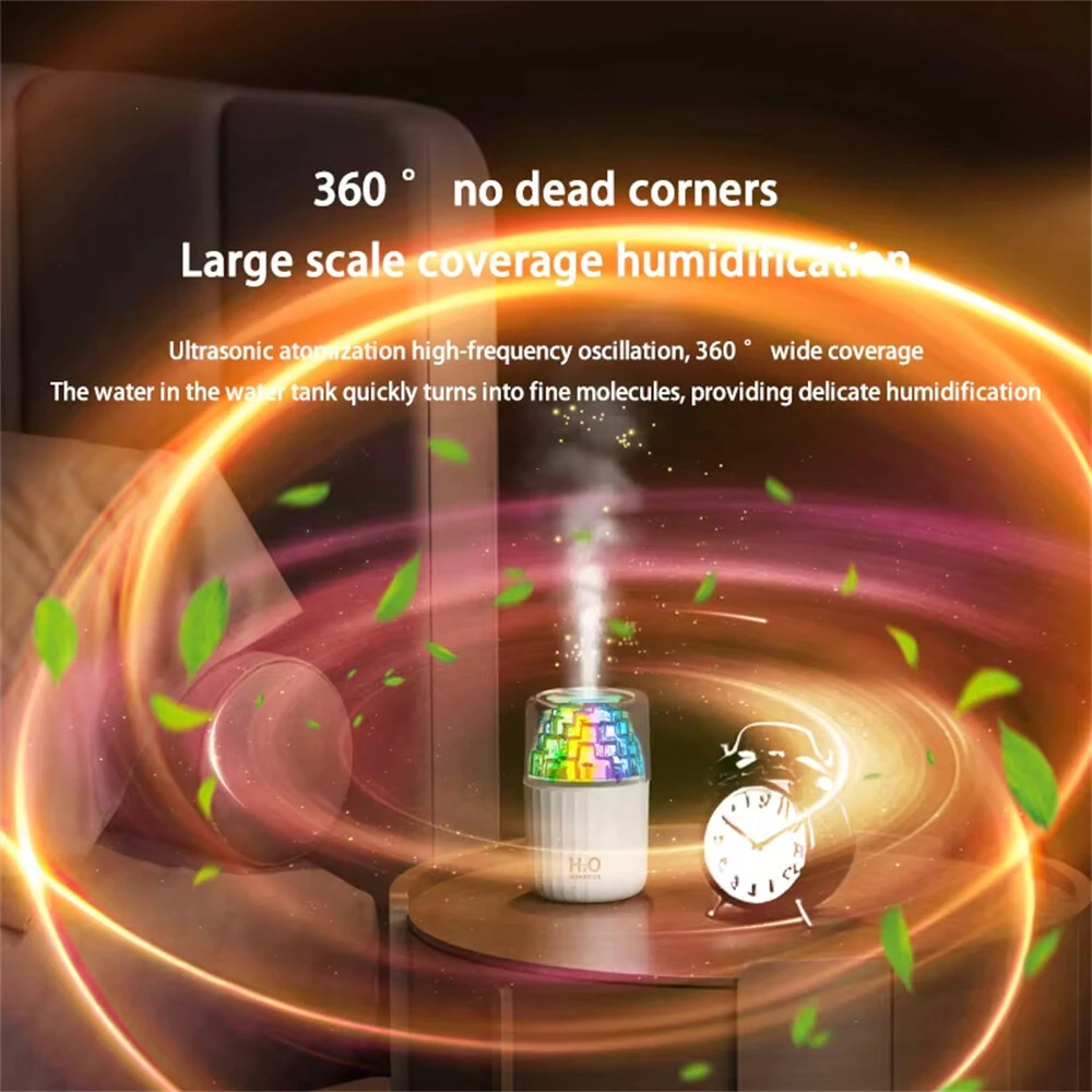 Tevorex 300ML Mini Air Humidifier USB Electric Aroma Diffuser Essential Oil Purifier Aromatherapy Mist Maker Lights For Car Home Bedroom — view 6