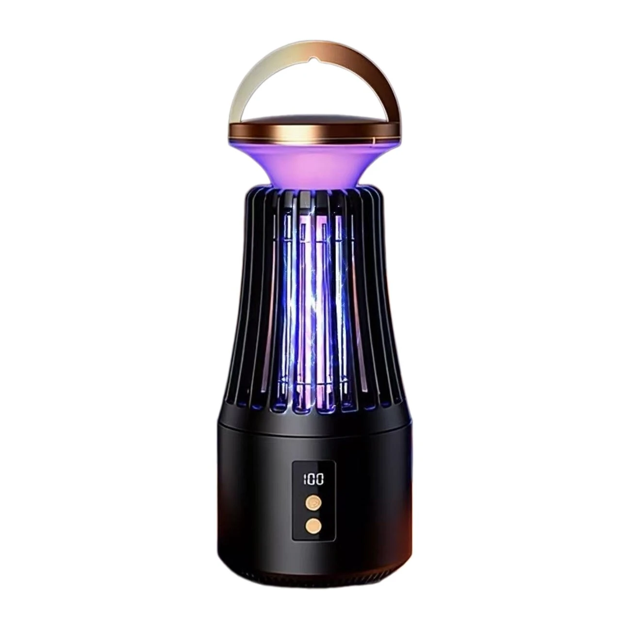 Tevorex 3500V Electric Mosquito Killer Lamp 365nm UV Temperature Simulation Dual Attraction System 3 Levels Smart Timer Quiet Operation Rechargeable Bug Zapper Light for Indoor Outdoor — image 1