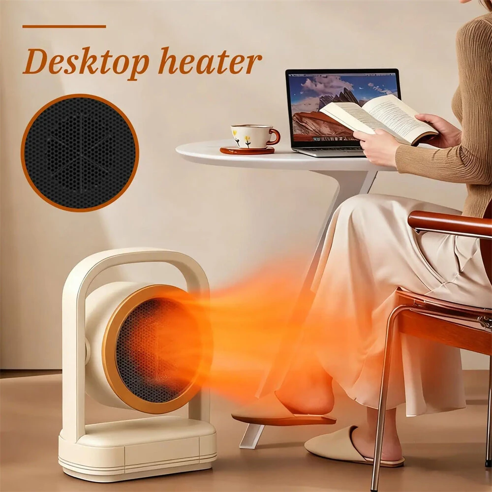 Tevorex 500W Portable Space Heater with Adjustable Temperature, Dual Heating Modes, Energy-Saving Design & Overheat Protection for Home & Office — view 4