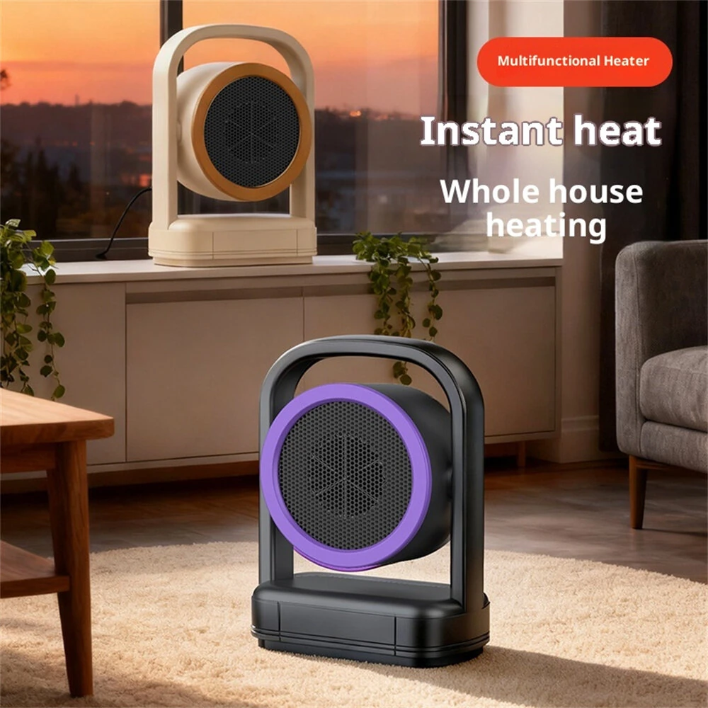 Tevorex 500W Portable Space Heater with Adjustable Temperature, Dual Heating Modes, Energy-Saving Design & Overheat Protection for Home & Office — view 8