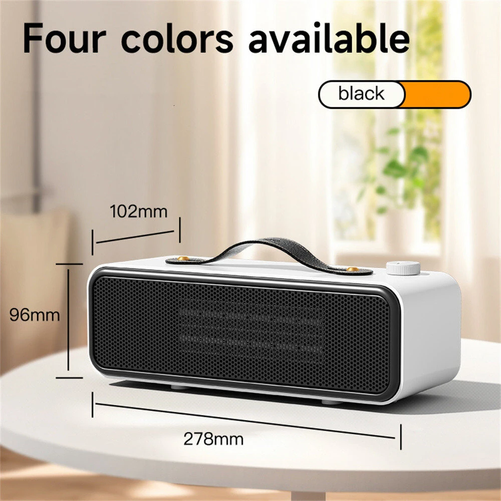 Tevorex 700W PTC Portable Desktop Heater with 2 Heat Modes Smart Temperature Control Fast Heating Heater for Home or Office — view 10