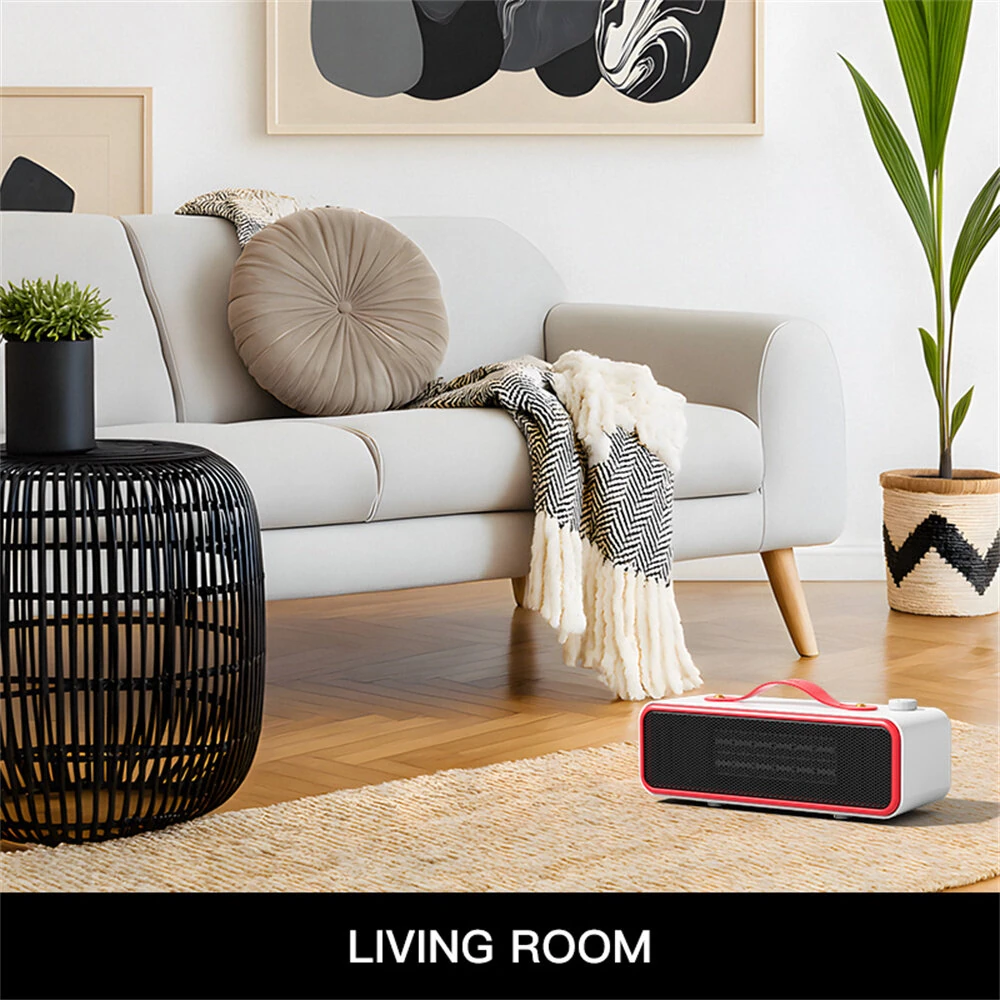 Tevorex 700W PTC Portable Desktop Heater with 2 Heat Modes Smart Temperature Control Fast Heating Heater for Home or Office — view 6