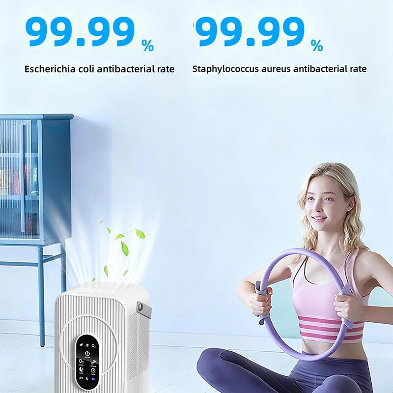 Tevorex A02 3-in-1 Mini Air Purifier with H13 HEPA,100m³/h CADR, Ultra-Quiet, Portable Odor Eliminator for Home, Bedroom & Bathroom — view 3