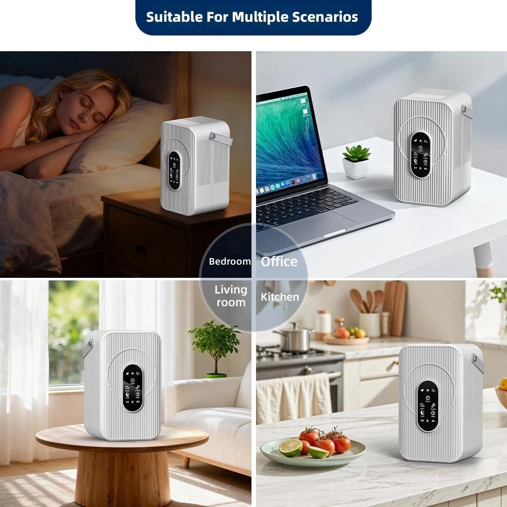 Tevorex A02 3-in-1 Mini Air Purifier with H13 HEPA,100m³/h CADR, Ultra-Quiet, Portable Odor Eliminator for Home, Bedroom & Bathroom — view 6