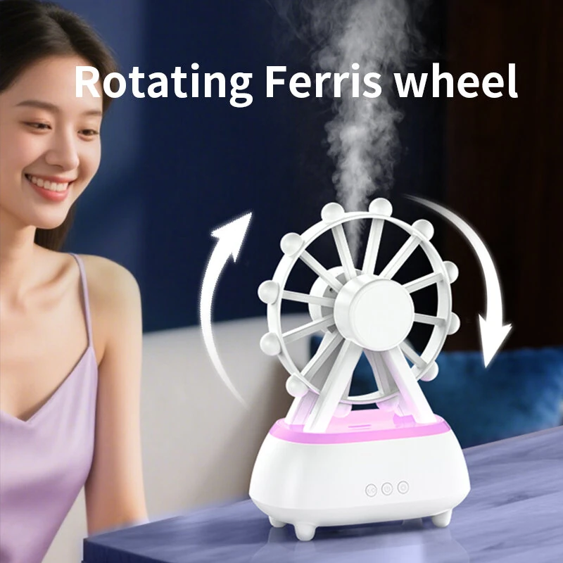 Tevorex Colorful Aromatherapy Humidifier Essential Oil Diffuser with bluetooth Speaker RGB Night Light 300ml Quiet Operation for Bedroom Desktop Home Office — view 5