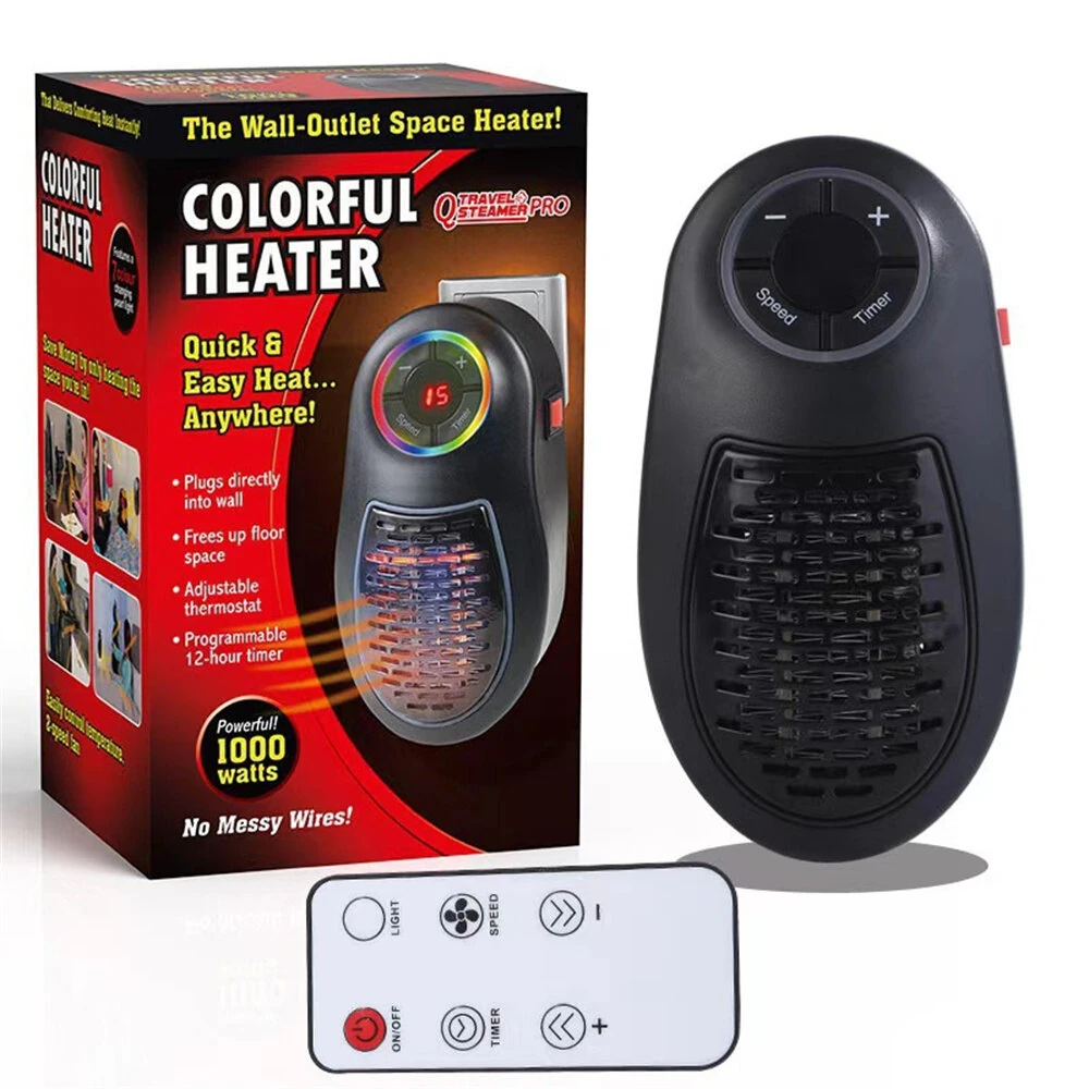 Tevorex Desktop PTC Ceramic Heater with Remote Control Portable Fast-Heating Space Heater for Home & Office — image 1