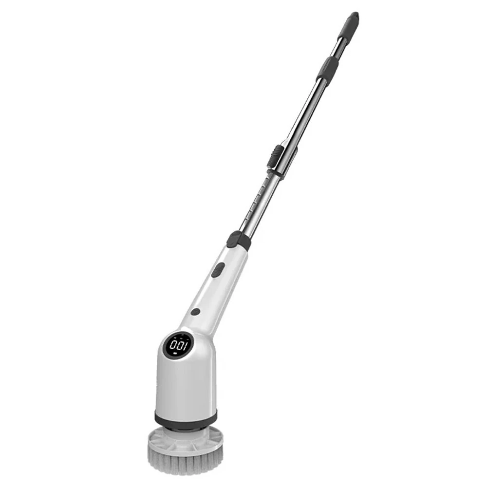 Tevorex Electric Cleaning Brush Spin Scrubber 9 Replacement Brush Heads,3 Adjustable Sizes,Dual Speeds,Lightweight USB Handheld Design — Tevorex