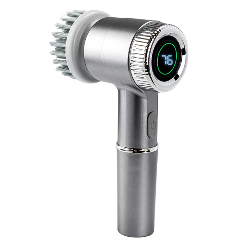 Tevorex Electric Cordless Scrubber with 6 Brush Heads, IPX7 Waterproof, Rechargeable Cleaning Brush for Tile, Grout & Stubborn Stain Removal — Tevorex