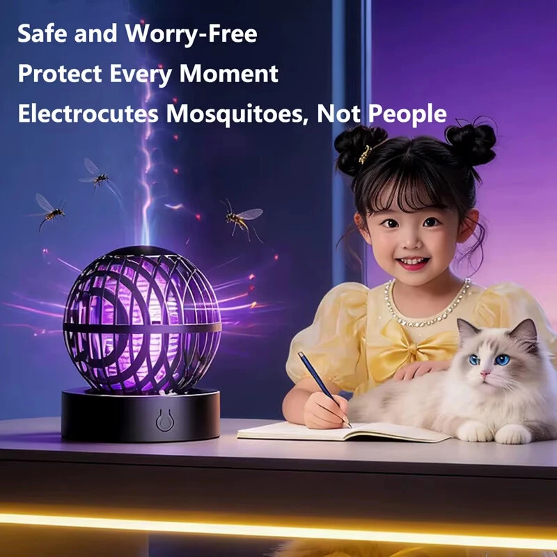 Tevorex Electric Mosquito Killer Lamp USB Fast Charging Rechargeable Bug Zapper Light for Indoor Outdoor — view 3