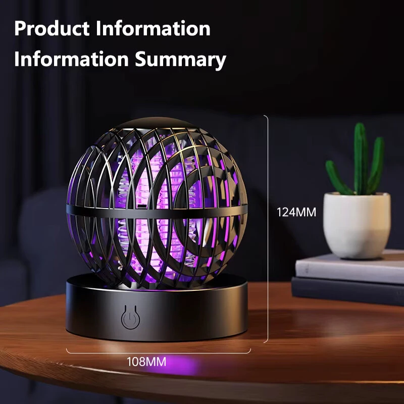 Tevorex Electric Mosquito Killer Lamp USB Fast Charging Rechargeable Bug Zapper Light for Indoor Outdoor — view 4