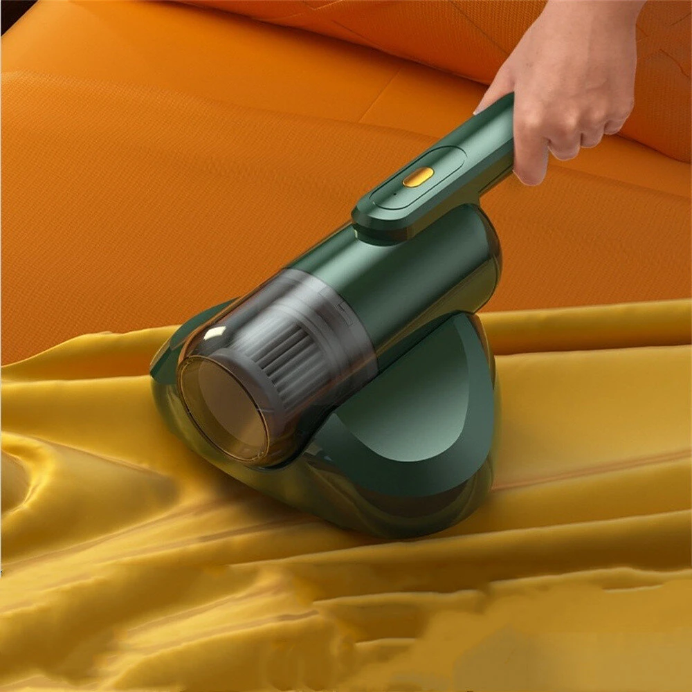 Tevorex Mini Wireless Mite Vacuum Cleaner with UV Light, 1000Pa Suction, HEPA Filtration & Rechargeable Design for Bed, Mattress, Sofa & Pillows — view 3