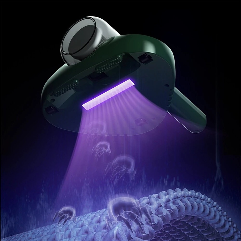 Tevorex Mini Wireless Mite Vacuum Cleaner with UV Light, 1000Pa Suction, HEPA Filtration & Rechargeable Design for Bed, Mattress, Sofa & Pillows — view 4
