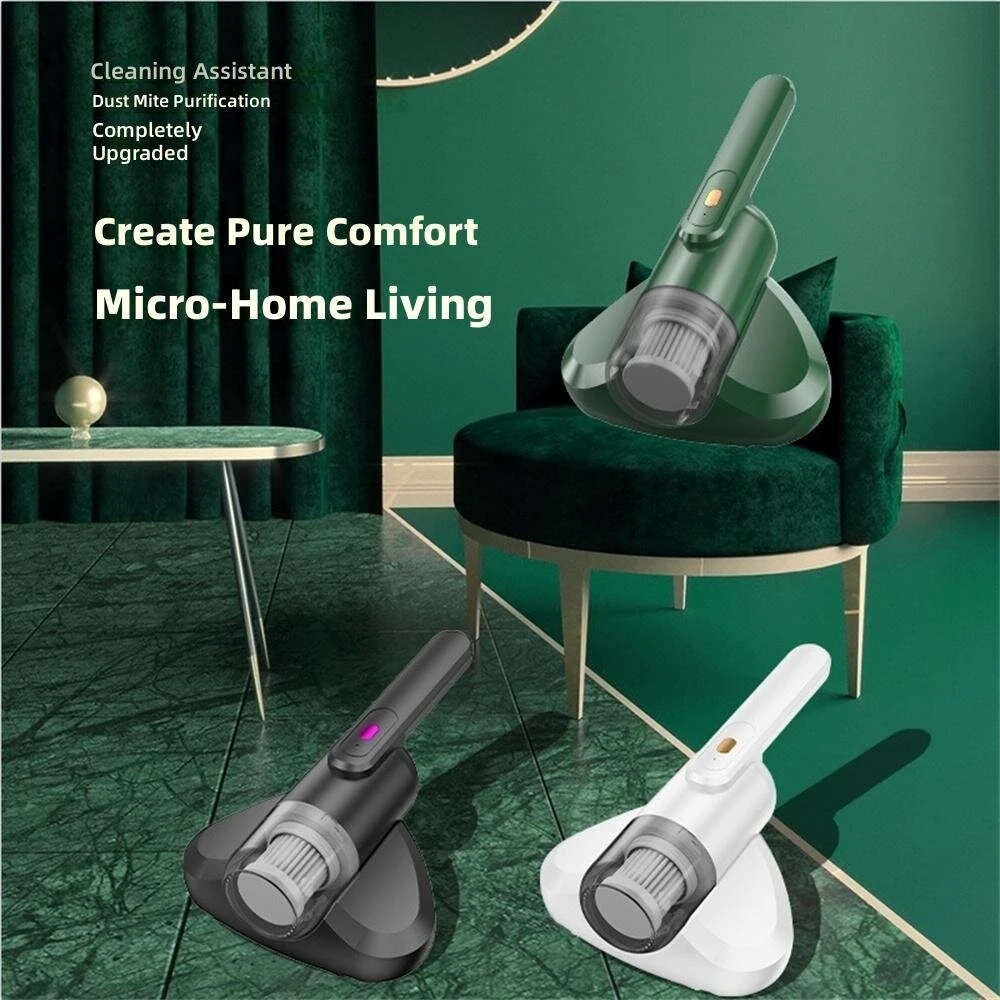 Tevorex Mini Wireless Mite Vacuum Cleaner with UV Light, 1000Pa Suction, HEPA Filtration & Rechargeable Design for Bed, Mattress, Sofa & Pillows — view 5