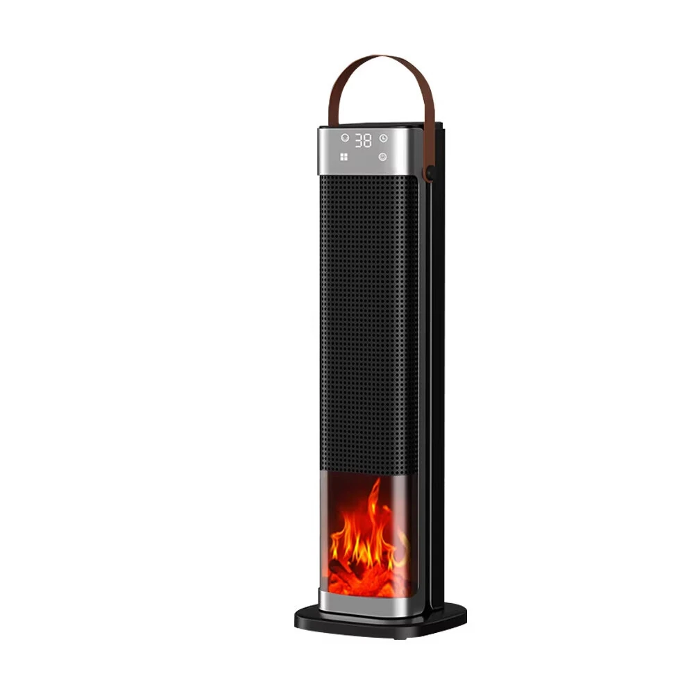 Tevorex Portable Flame Space Heater 2000W Electric Heater with Remote Control 12H Timer PTC Ceramic Heating Safety Heat for Home Bedroom
