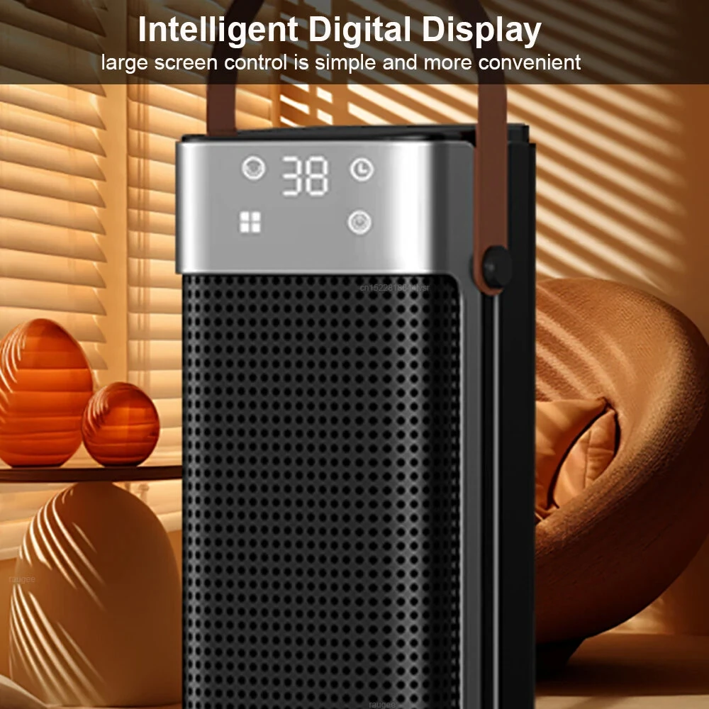 Tevorex Portable Flame Space Heater 2000W Electric Heater with Remote Control 12H Timer PTC Ceramic Heating Safety Heat for Home Bedroom — view 6