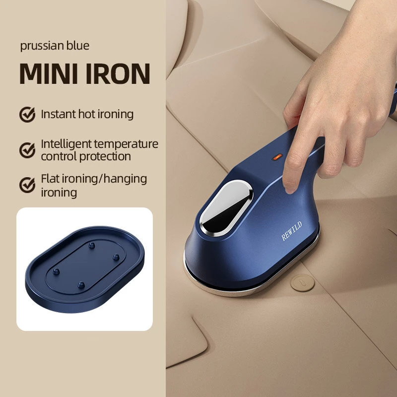 Tevorex Portable Handheld Mini Steamer Intelligent Temperature Control Fast Heating Clothes Iron Machine for Clothes Wrinkles Removal Travel Home Use — view 8