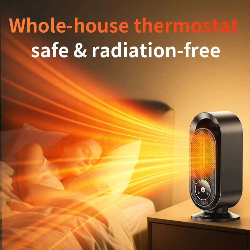 Tevorex PTC Fast Heating Desktop Heater 1500W Touch Control Energy-Saving Space Heater for Home & Office — view 4