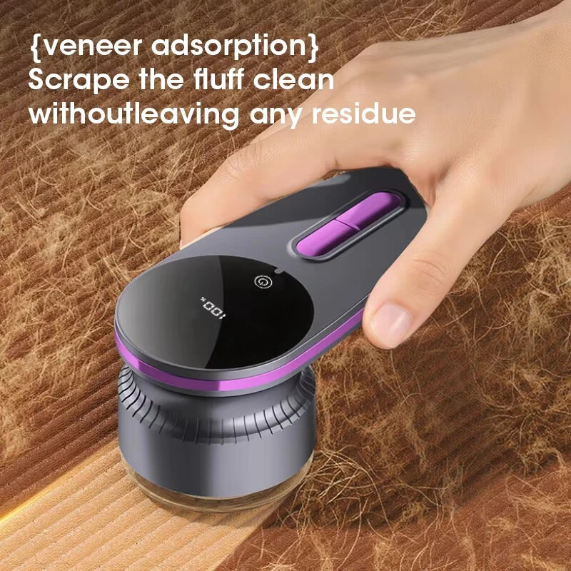 Tevorex Rechargeable Electric Lint Shaver Intelligent Digital Display Type C Fast Charging Portable Hair Ball Trimmer with Large Lint Compartment for Home — view 5